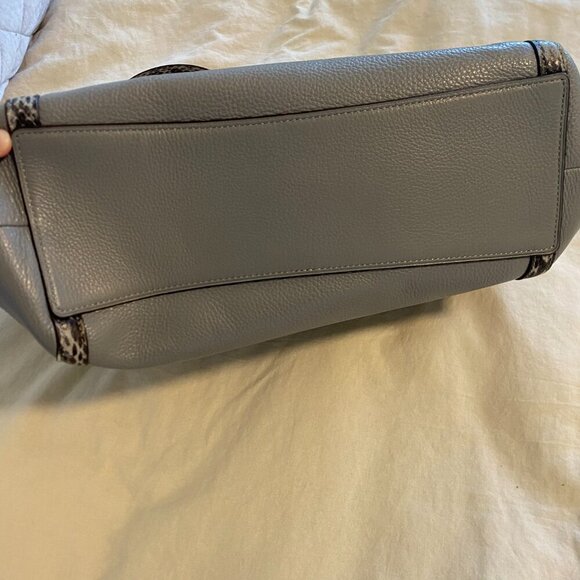 Coach C6830 Kristy Shoulder Bag Pebbled Leather Purse Signature Canvas - Picture 4 of 10